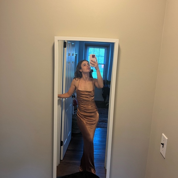 Shona joy dress in copper - Picture 3 of 4